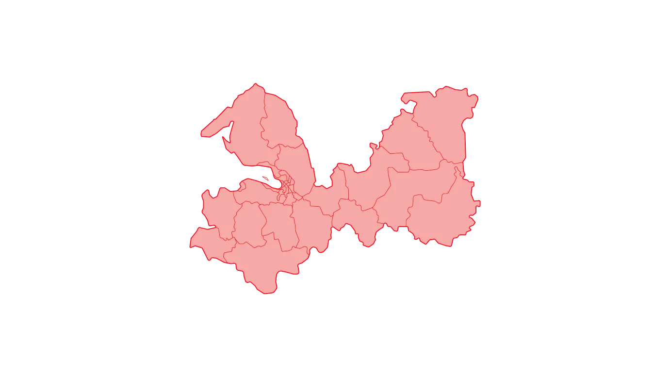 Карта Ленинградской области